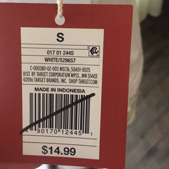 NWT Mossimo Small Cute White Top - Picture 5 of 7